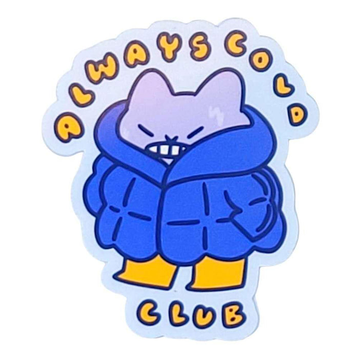 Sticker - Always Cold Club Cat by Laura Zeng