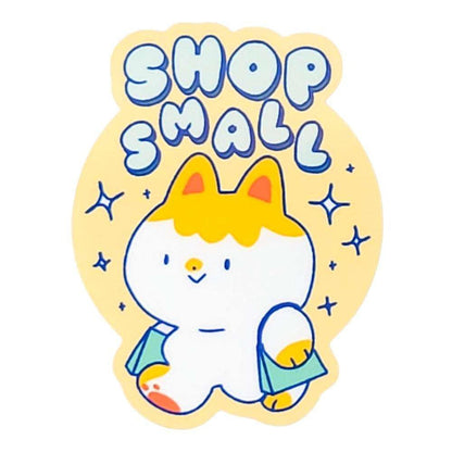 Sticker - Shop Small Cat by Laura Zeng