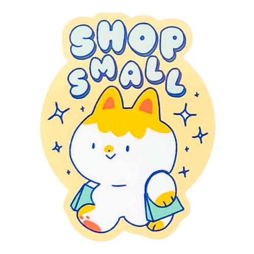 Sticker - Shop Small Cat by Laura Zeng
