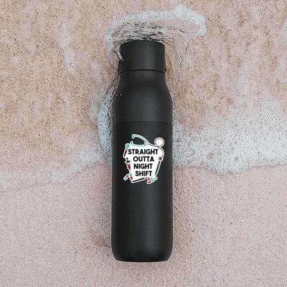 Straight outta night shift sticker - Stickers | STICK IT UP