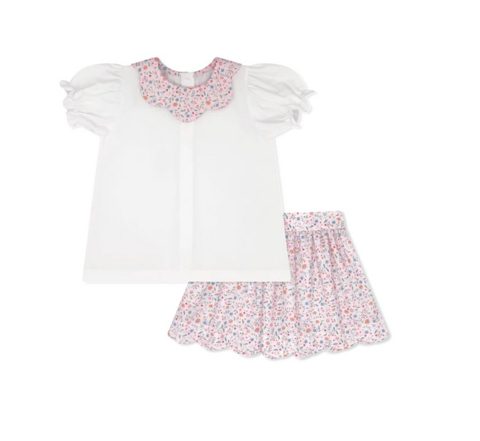 susie scallop skirt set in pumpkin grove