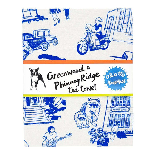 Tea Towels - Greenwood and Phinney Ridge by Oliotto