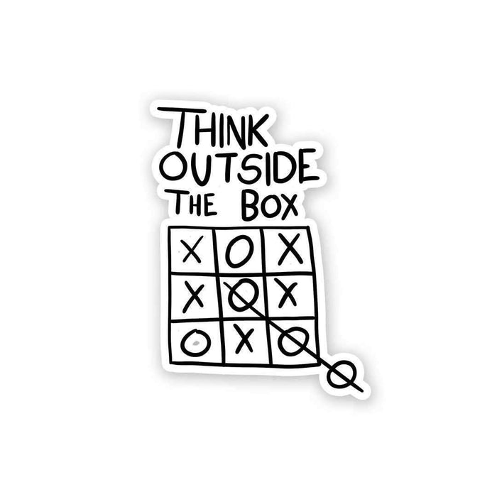 Think Outside the box Sticker - Stickers | STICK IT UP