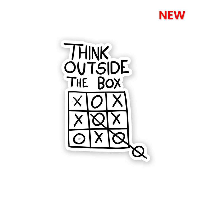 Think Outside the box Sticker - Stickers | STICK IT UP