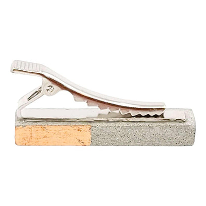Tie Clips - Copper Rectangle Concrete by Studio Corbelle