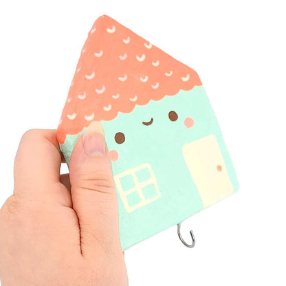 Wall Hook - Paper Mache House by Chet and Dot