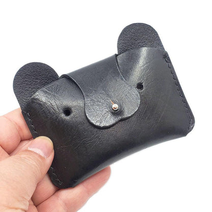 Wallet - Bear Leather (Black) by The Merchant Studio