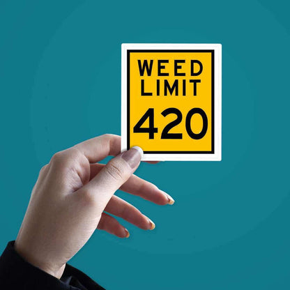 Weed Limit Sticker - Stickers | STICK IT UP