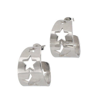 Whimsical Star Hoop Earrings