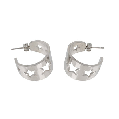 Whimsical Star Hoop Earrings