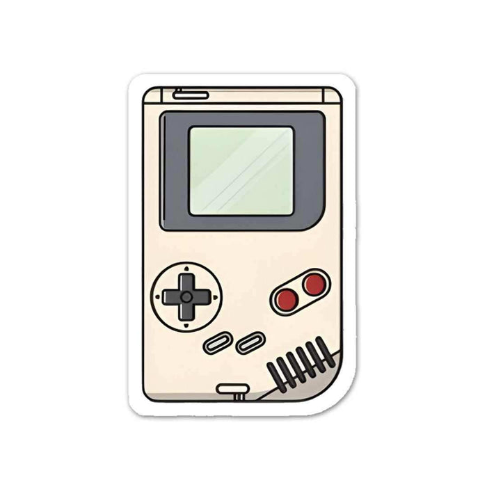 White Gameboy Sticker - Stickers | STICK IT UP