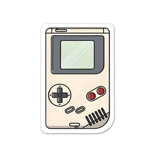 White Gameboy Sticker - Stickers | STICK IT UP
