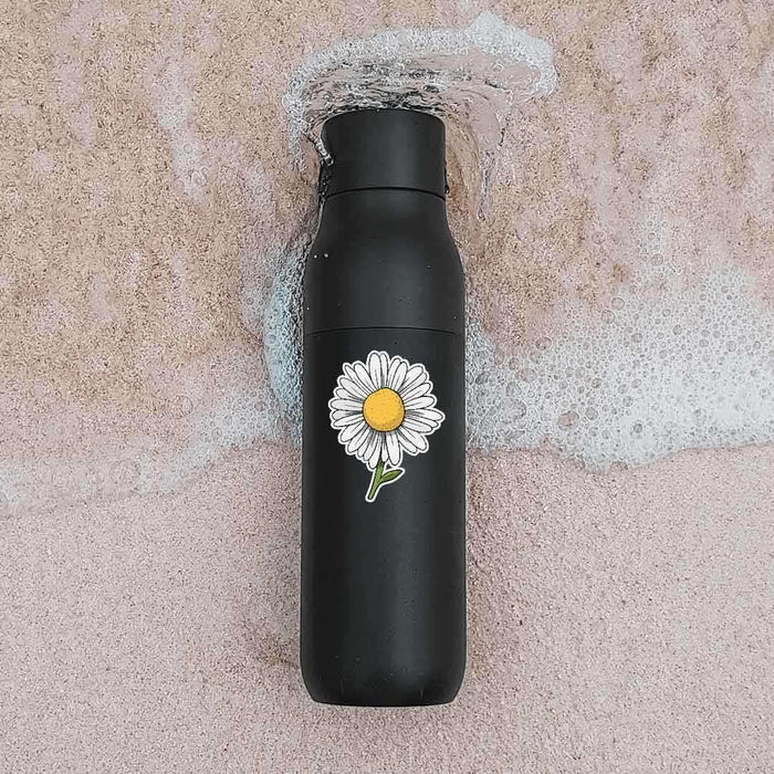 White Sunflower Sticker - Stickers | STICK IT UP