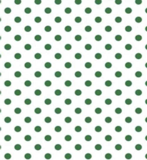 White with Dark Green Dots Wrapping Paper