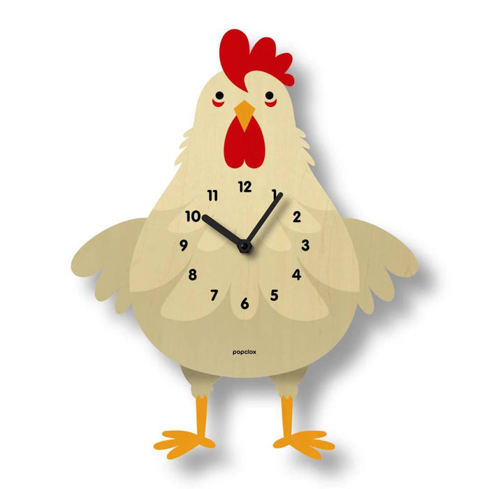 Wood Clock - Cleo Chicken Pendulum by Popclox