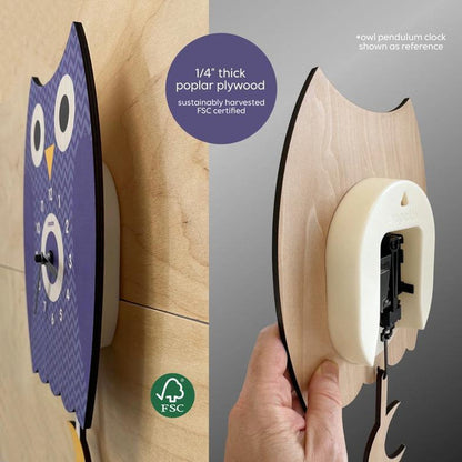 Wood Clock - Cleo Chicken Pendulum by Popclox