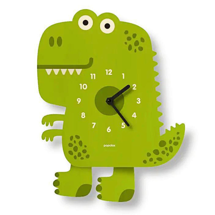 Wood Clock - Dinosaur Pendulum by Popclox