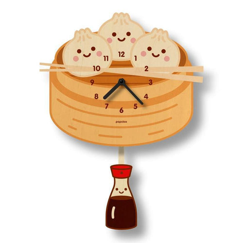 Wood Clock - Dumplings Pendulum by Popclox