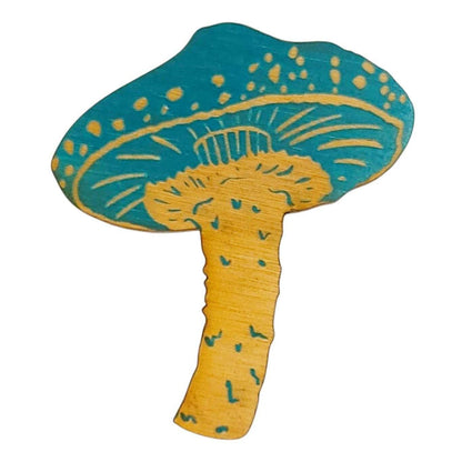 Wooden Magnets - Set of 5 - Mushrooms (Series 2) by SnowMade