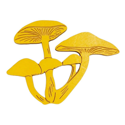 Wooden Magnets - Set of 5 - Mushrooms (Series 2) by SnowMade