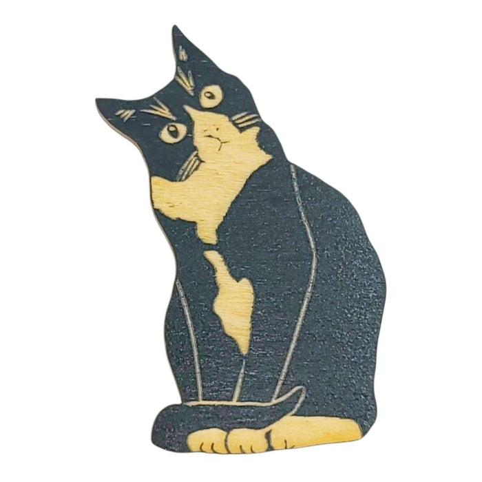 Wooden Magnets - Set of 5 - Show Me Dem Kitties by SnowMade