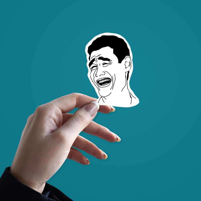 Yao Ming Meme Face sticker - Stickers | STICK IT UP