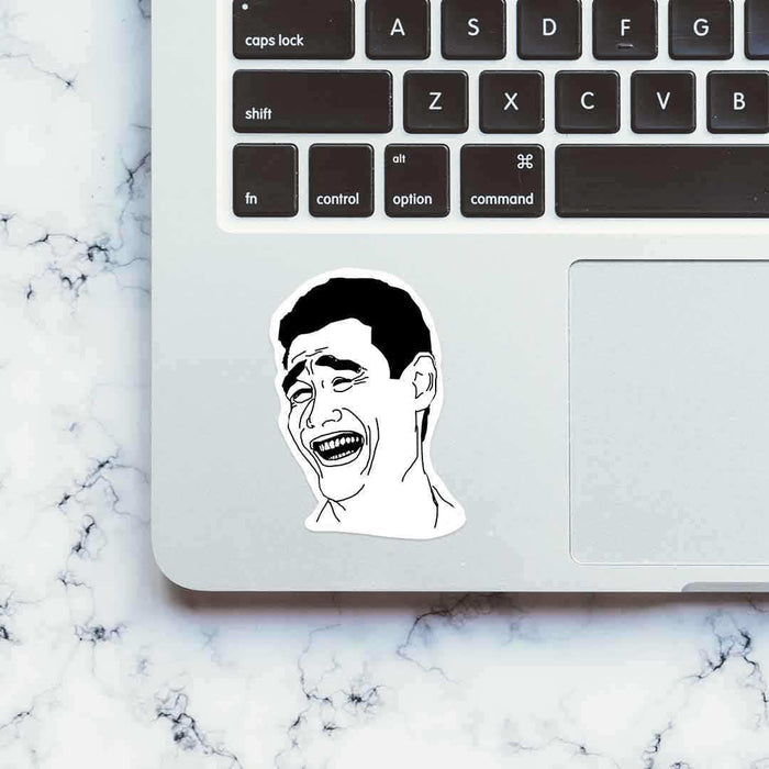 Yao Ming Meme Face sticker - Stickers | STICK IT UP